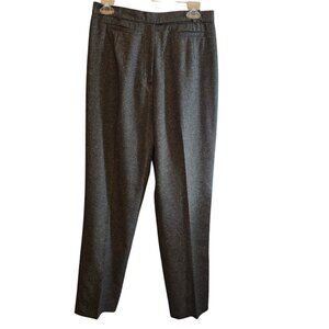 AUSTIN REED WOOL SILK BLEND PANTS SIZE 10 GREY BLACK SPECKLED FABRIC HIGH RISE